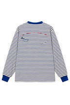 Nautical Stripe Embroidered Tee