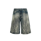 Lightning Pattern Jorts