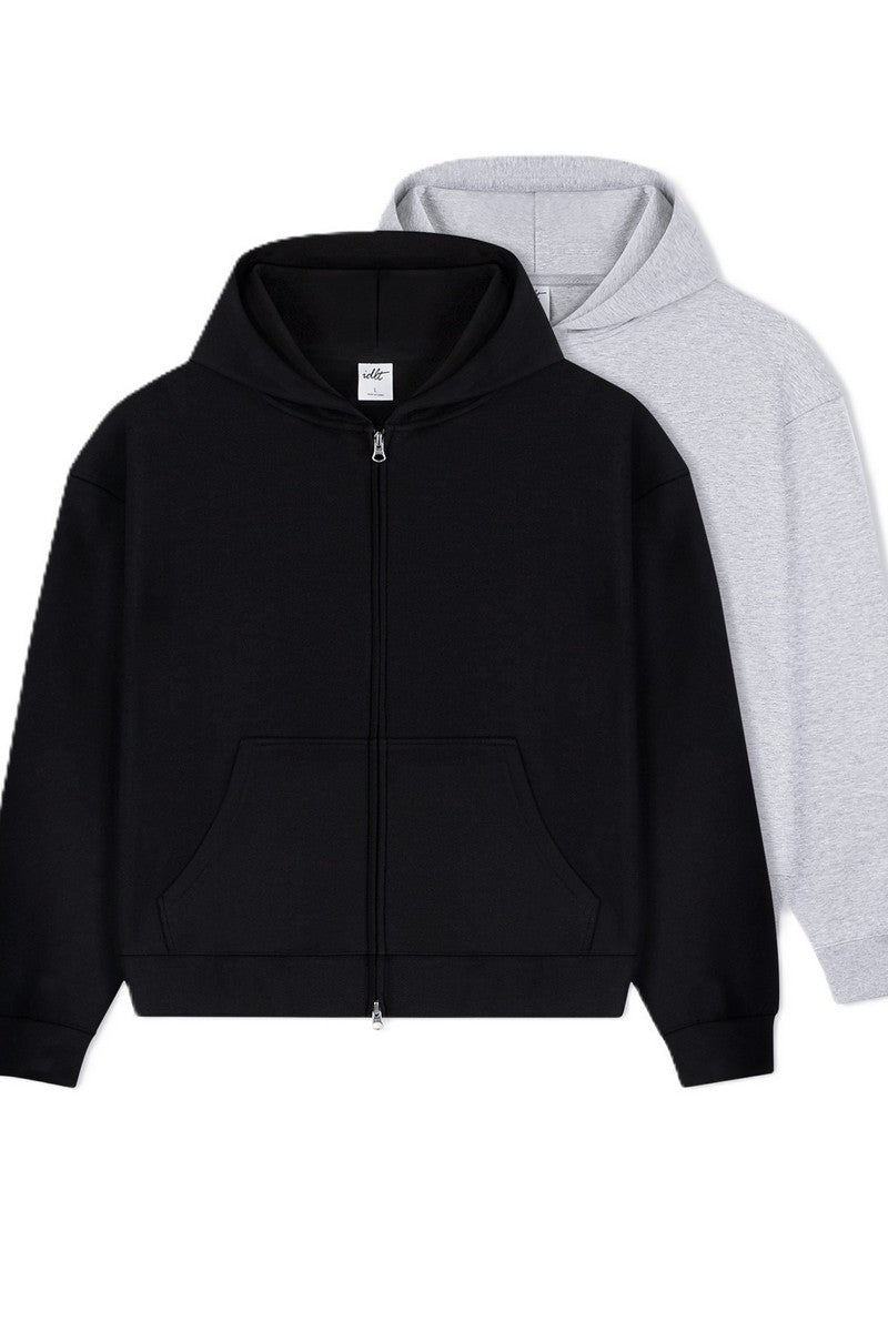 Boxy Zip Air Layer Hoodie