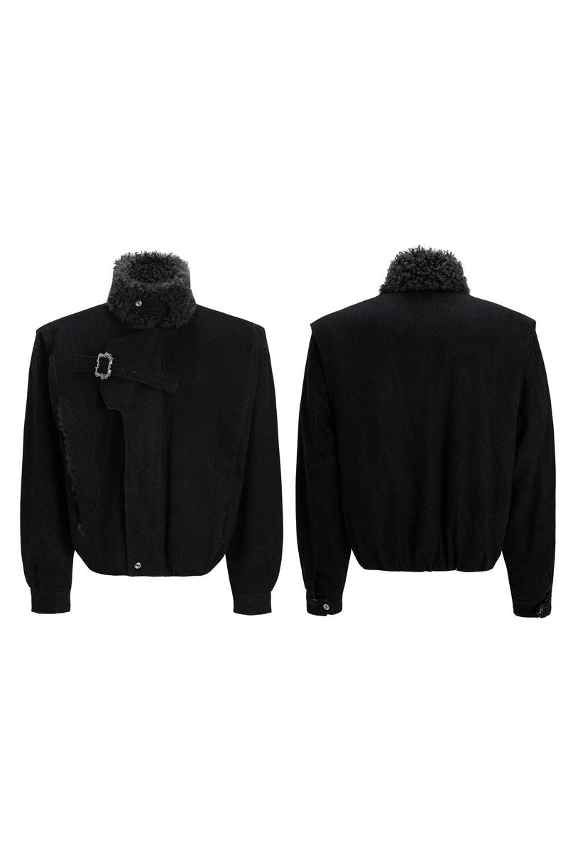 Fur Collar Padded Parka Jacket