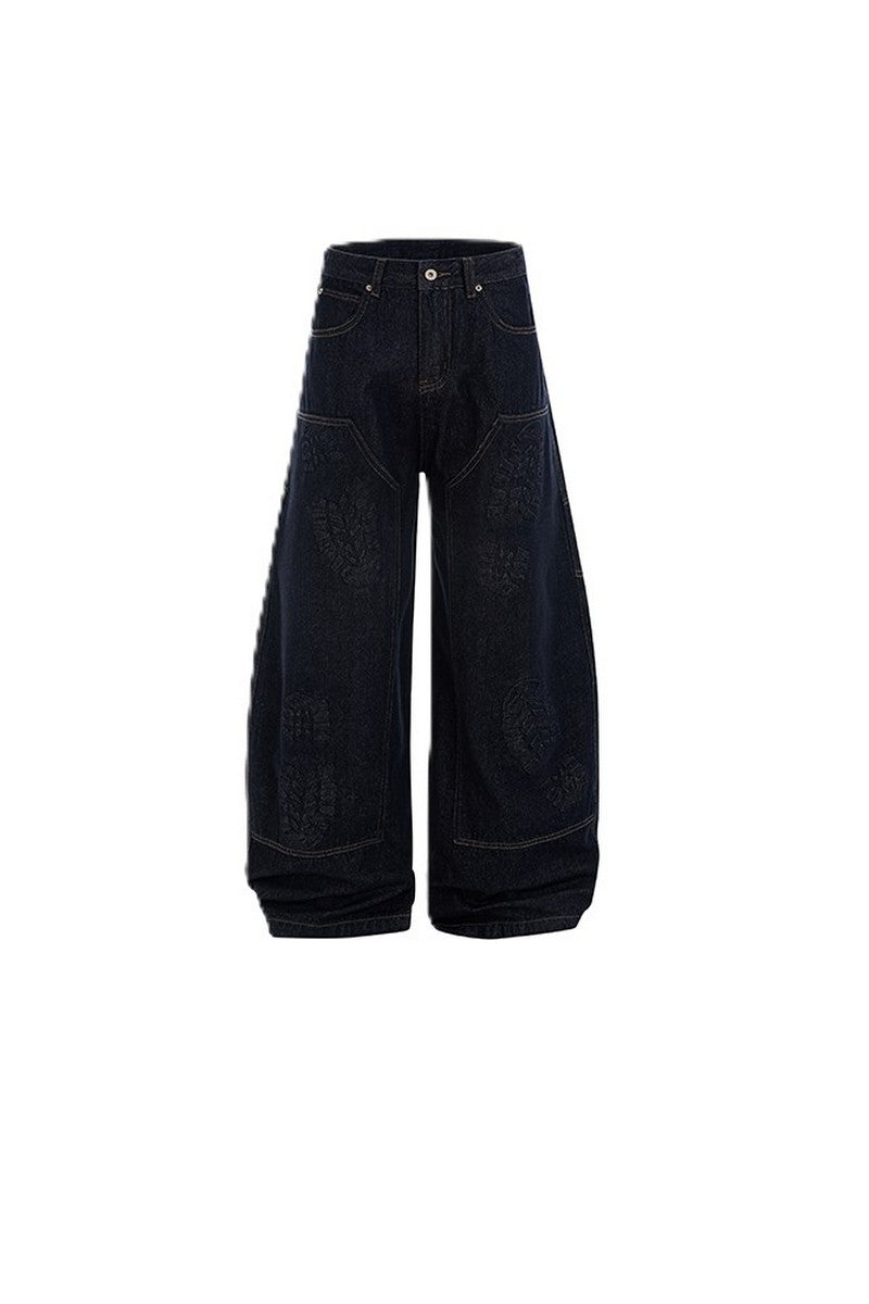 Shoe Print Scythe Jeans