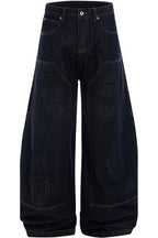 Flared Raw Denim Carpenter Jeans