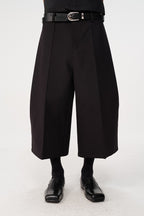 Pleated Capri Dress Pants