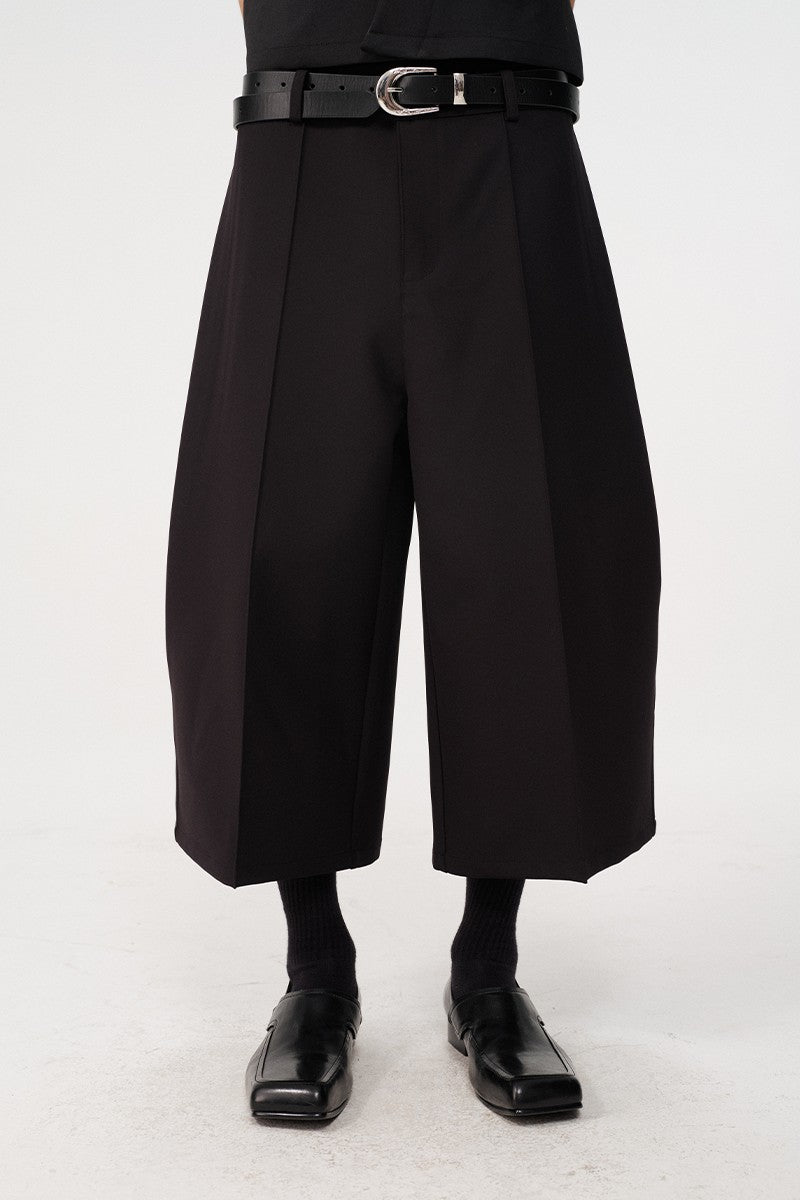 Pleated Capri Dress Pants