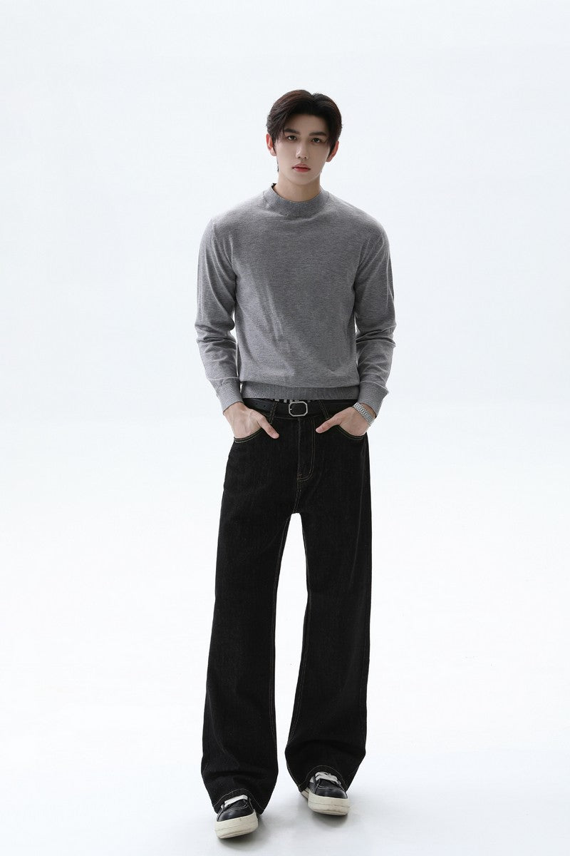 Modal Blend Slim Fit Knit Sweater