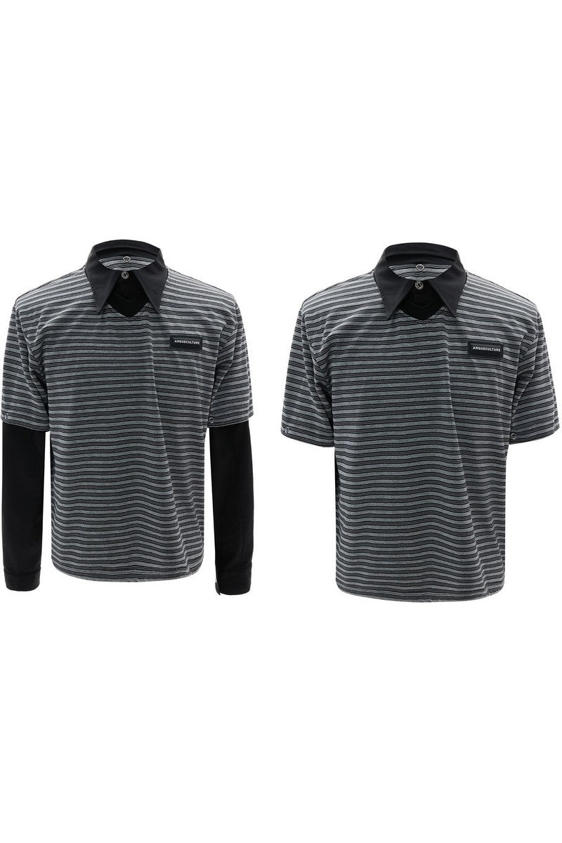Colorblock Layered Polo Shirt