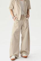 Western Style Buttoned Suit Trousers