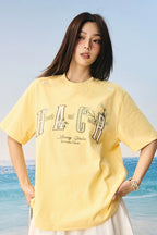 Guava Patch Embroidery Couple T-Shirt