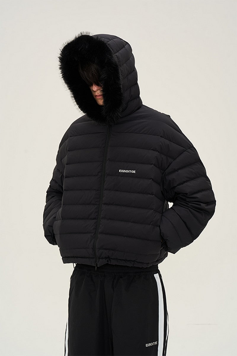 Oversized Detachable Fur Down Jacket