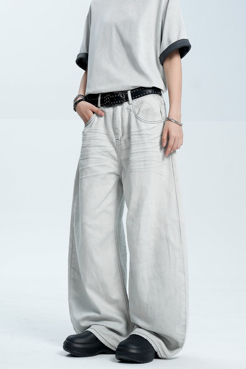 Washed Gray Blade Jeans