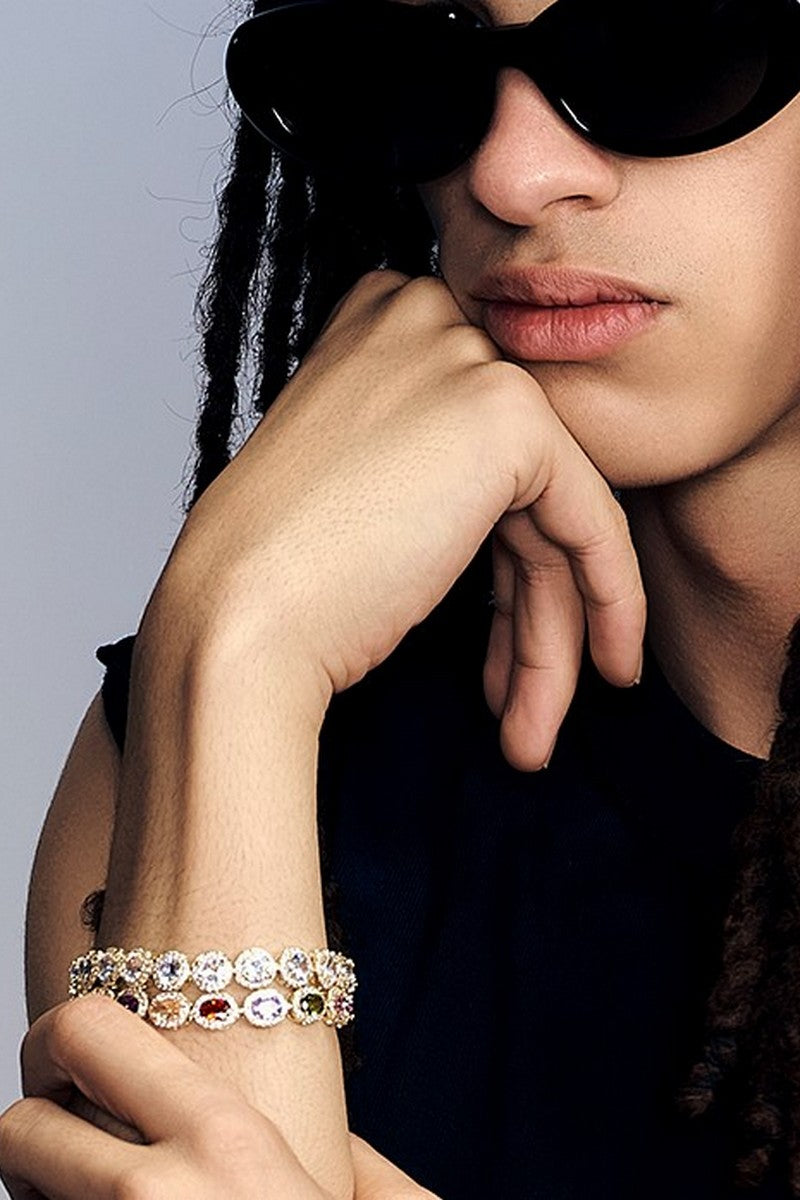 Color Diamond Tennis Bracelet