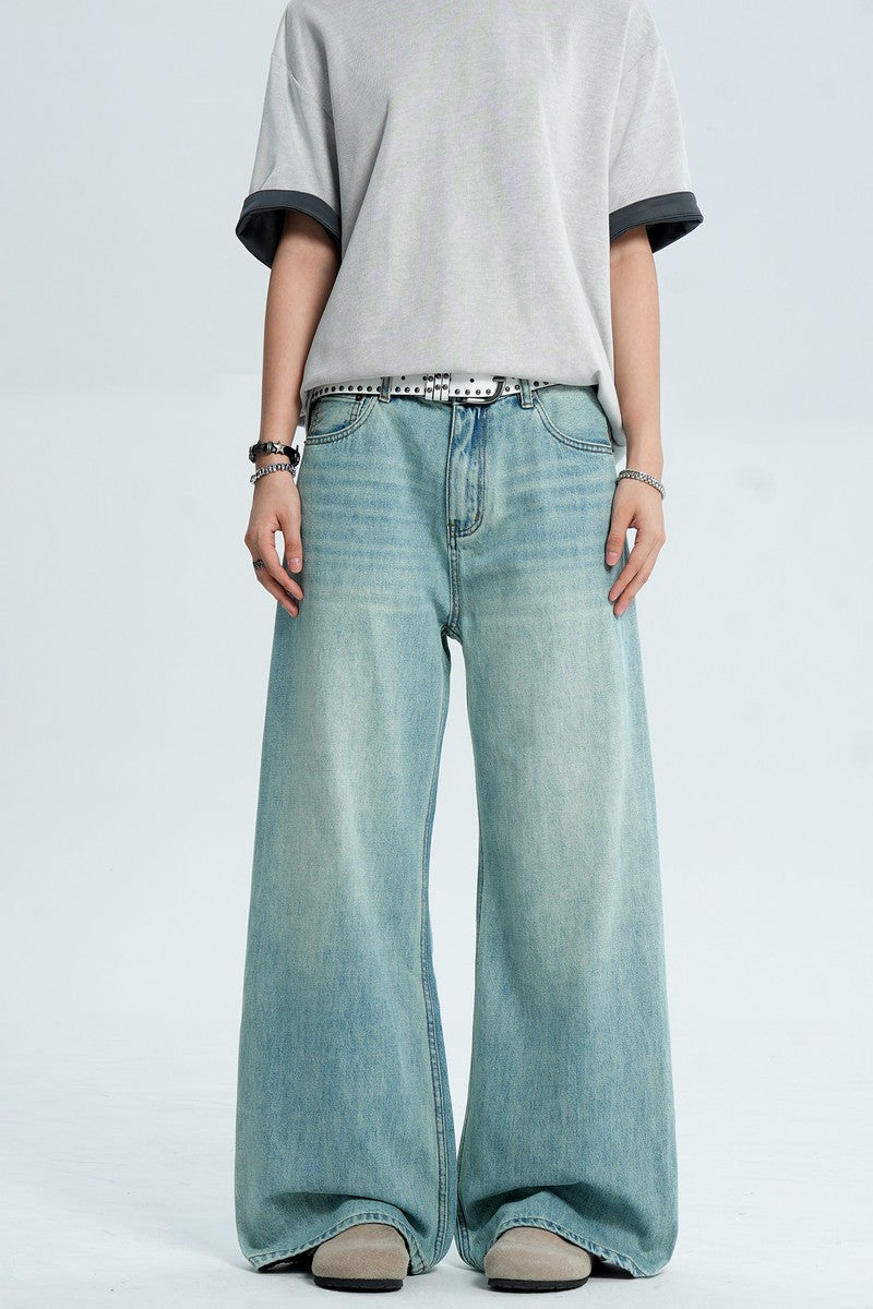 Washed Blue Cleanfit Jeans