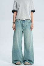 Washed Blue Cleanfit Jeans