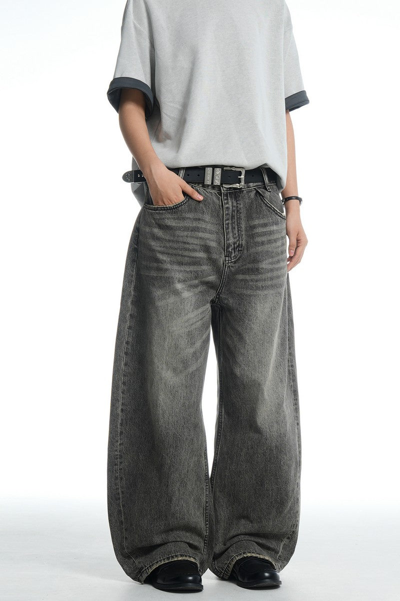 Whiskered Black Gold Jeans