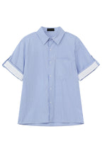 Washed Cotton Striped Shirt