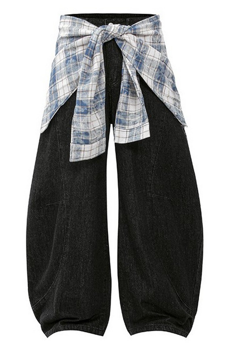 Detachable Scythe Wide Jeans