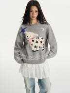 Star Sheep Crewneck Sweater