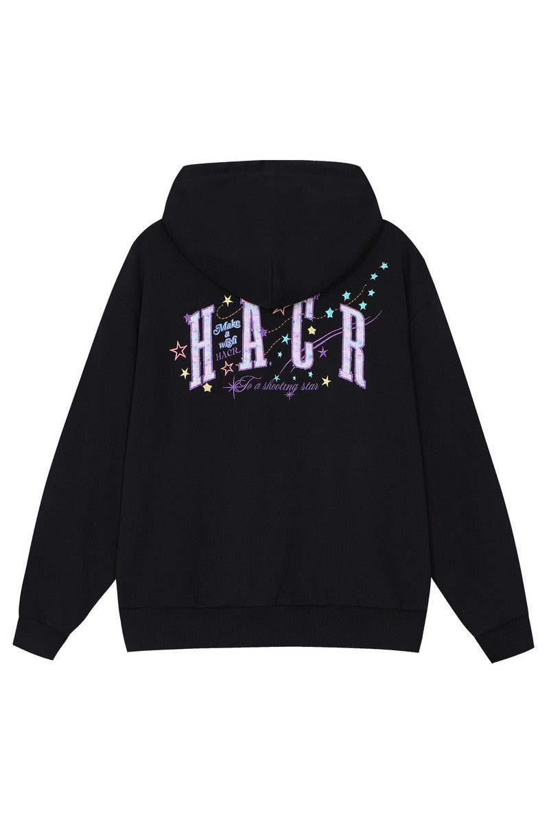 Unicorn Patch Embroidered Hoodie
