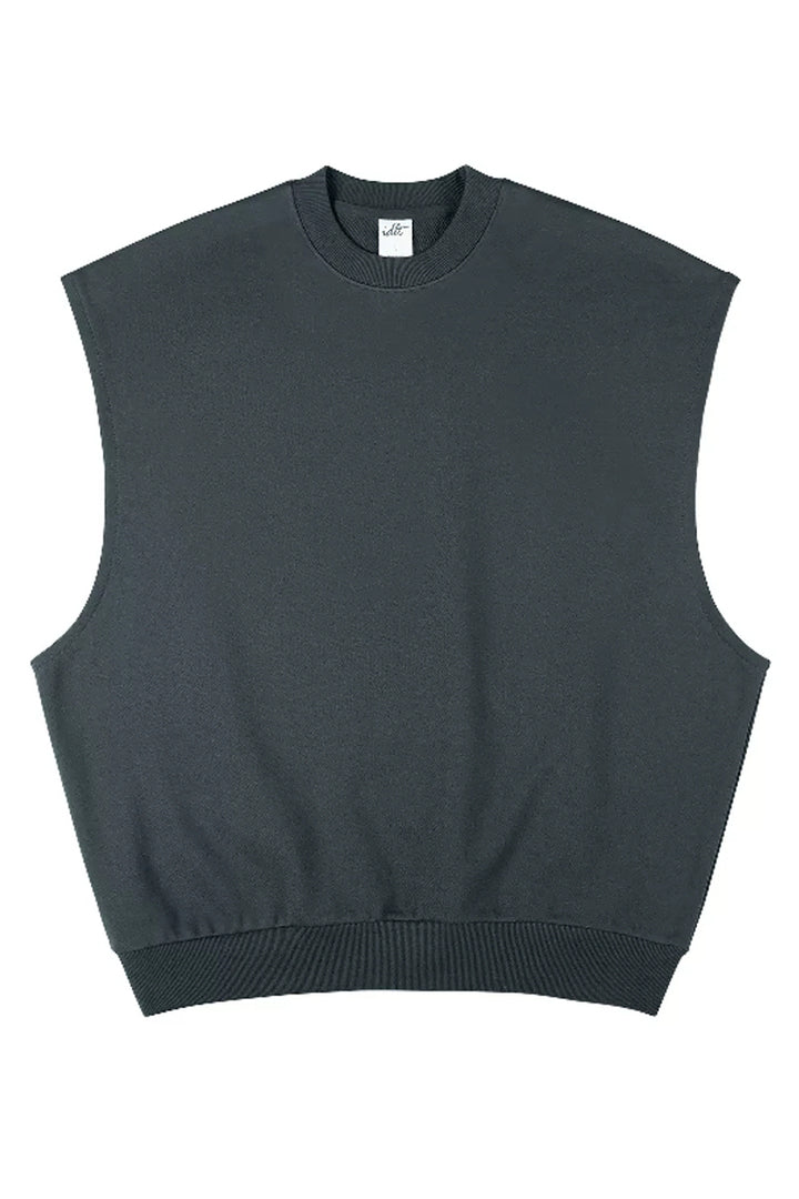 Heavyweight Sleeveless Hoodie Vest