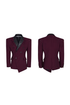 Structured Wool Blend Blazer