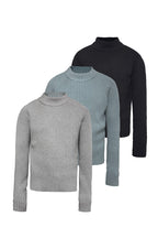 Ribbed Raglan Knit Sweater