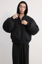 Oversized Reversible Nylon Bomber