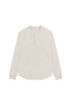 Waffle Henley Long Sleeve Tee