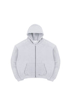 Padded Shoulder Fleece Zip Hoodie