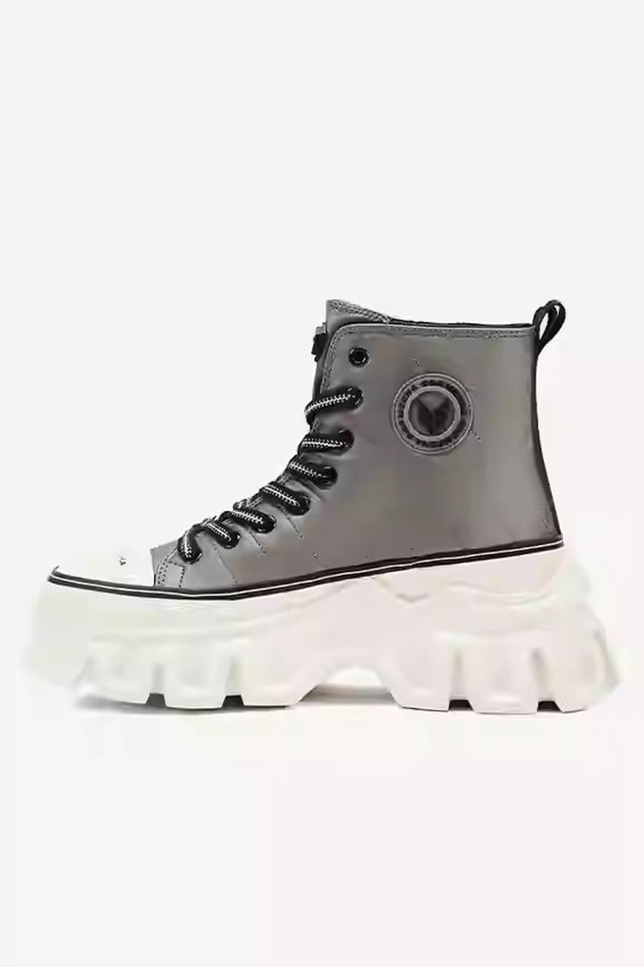 Space High-Top Platform Shoes