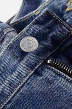 Washed Blade Cut Jeans