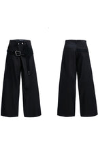 Croc Trim Straight Trousers