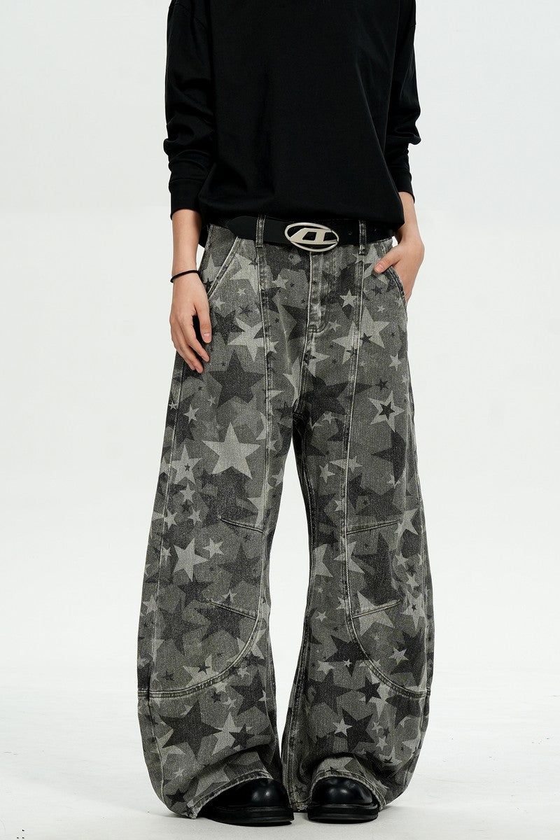 Star Print Blade Pants