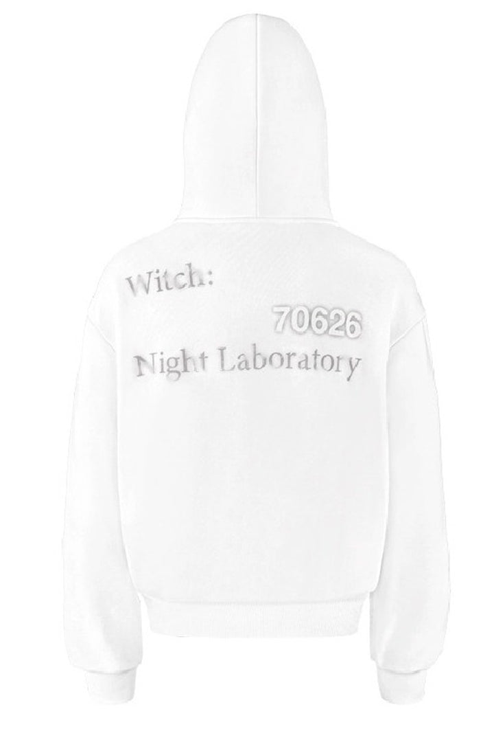 Witch Print Fleece Hoodie