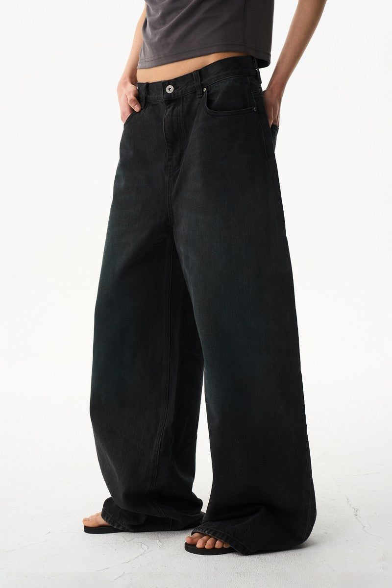 Washed Wide Leg Jeans