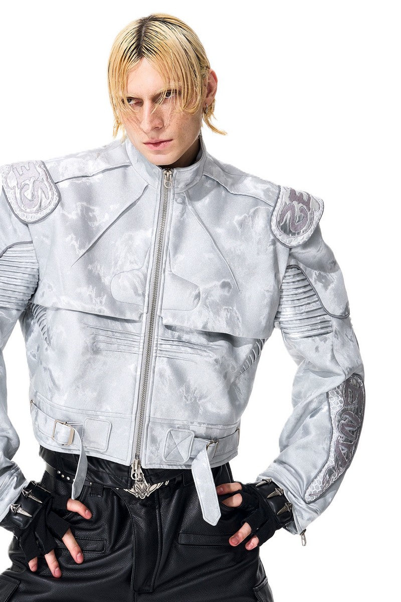 Silver Moto Dragon Jacket