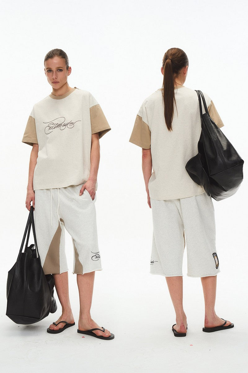 Distressed Script Raglan Tee