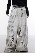 Graffiti Oversized Jeans