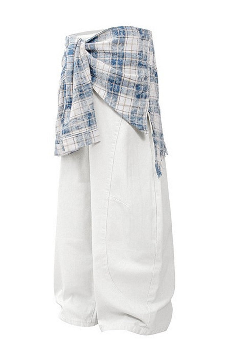 Detachable Scythe Wide Jeans
