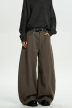 Brown Washed Blade Work Pants