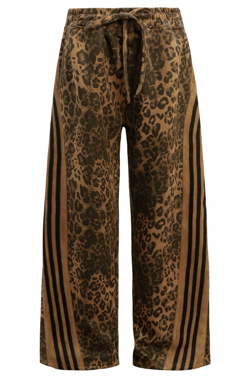Leopard Stripe Utility Pants