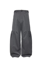 Wool Blend Pleated Trousers