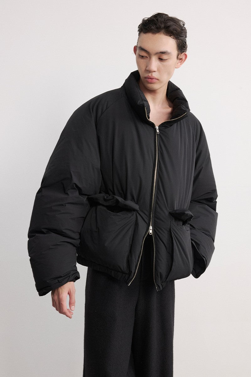 Drawstring Puffer Down Jacket