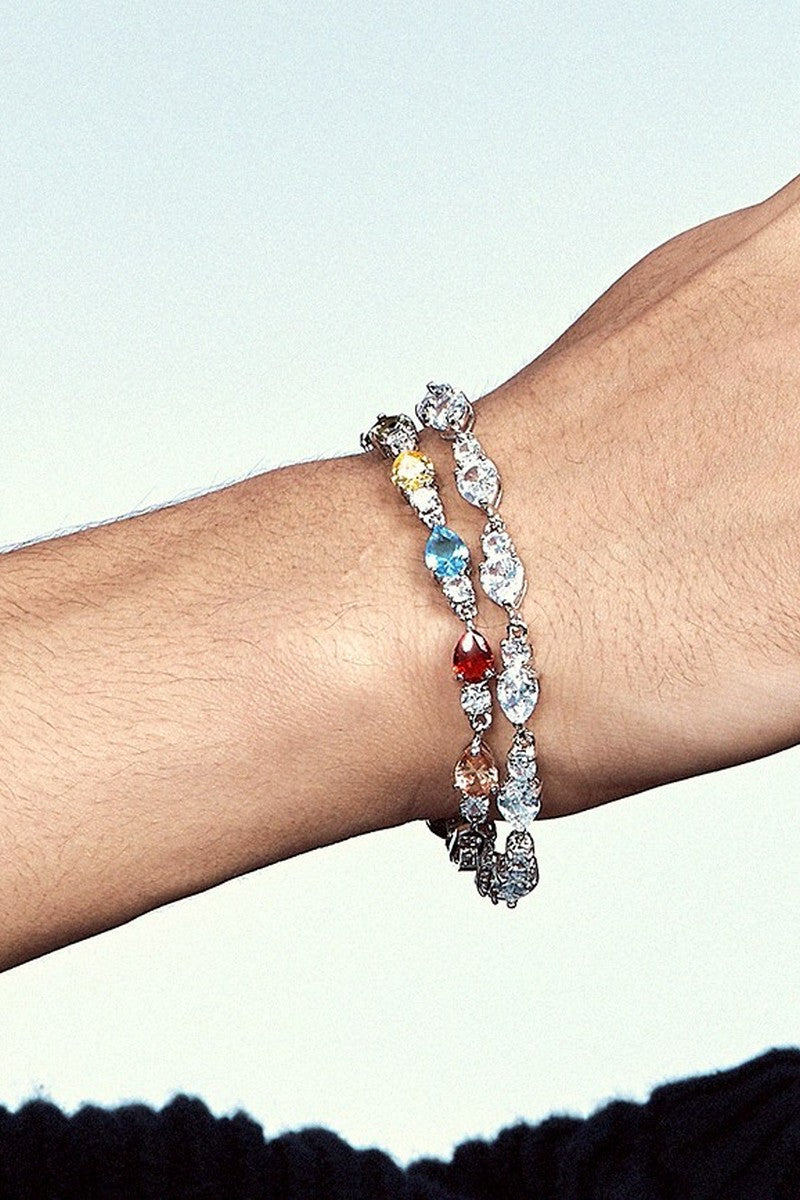 Iridescent Gem Tennis Bracelet