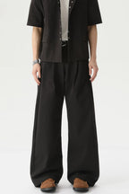 Western Style Buttoned Suit Trousers