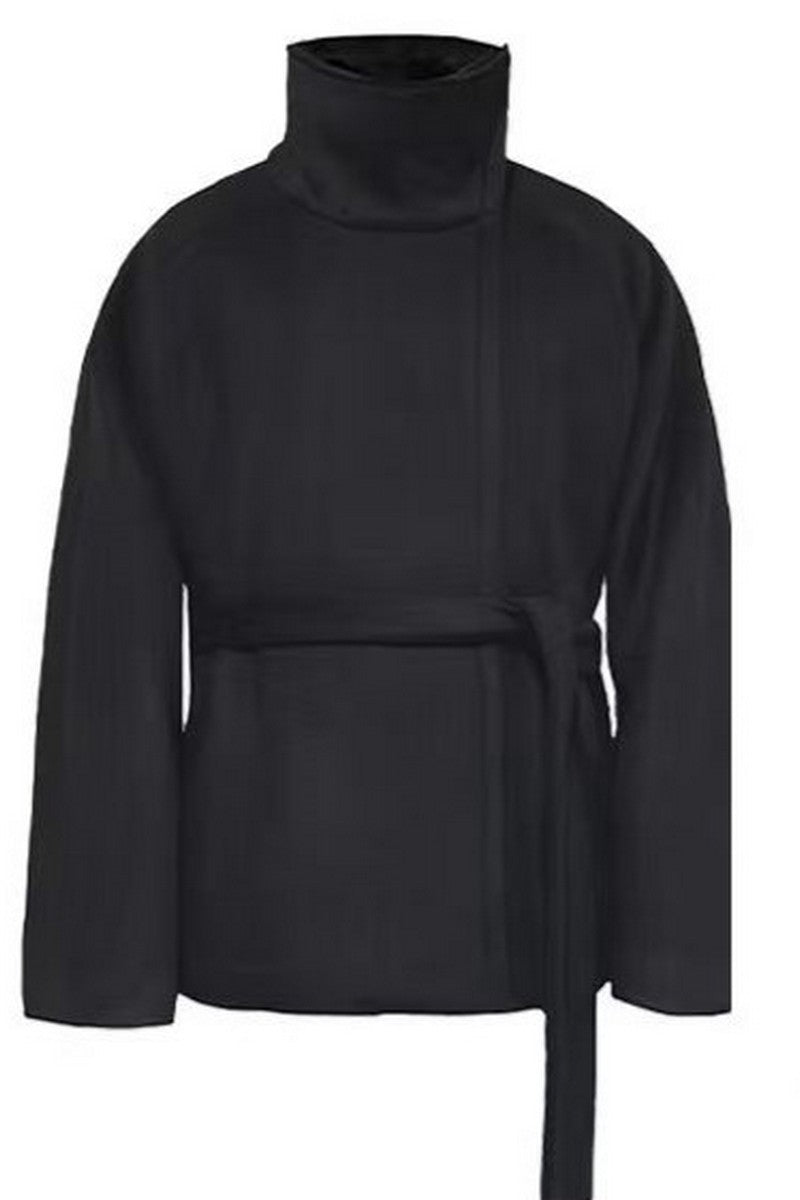 Asymmetric Zip Coat