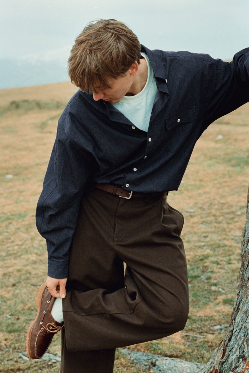 Washed Japanese Denim Shirt
