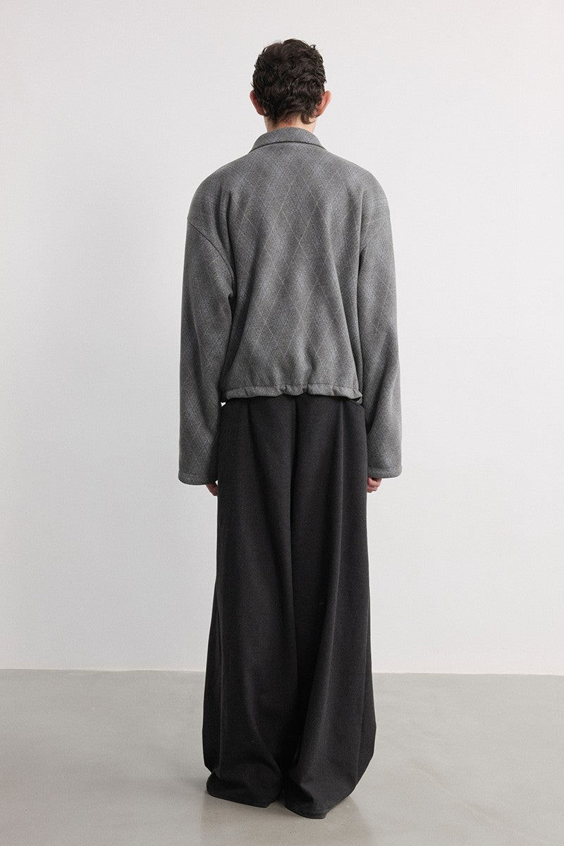 Diamond Quilted Fleece Jacket