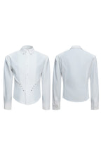 Studded Waist Pleated Shirt