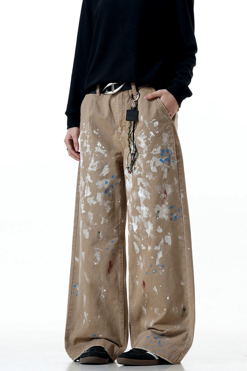 Paint Splatter Graffiti Cargo Pants