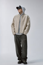 Washed Jacquard Corduroy Jeans